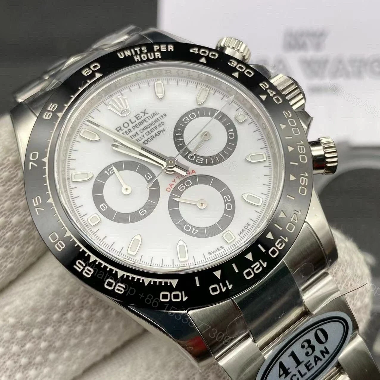 View 3 of Rolex Daytona Panda Replica Copy 116500LN Black Bezel