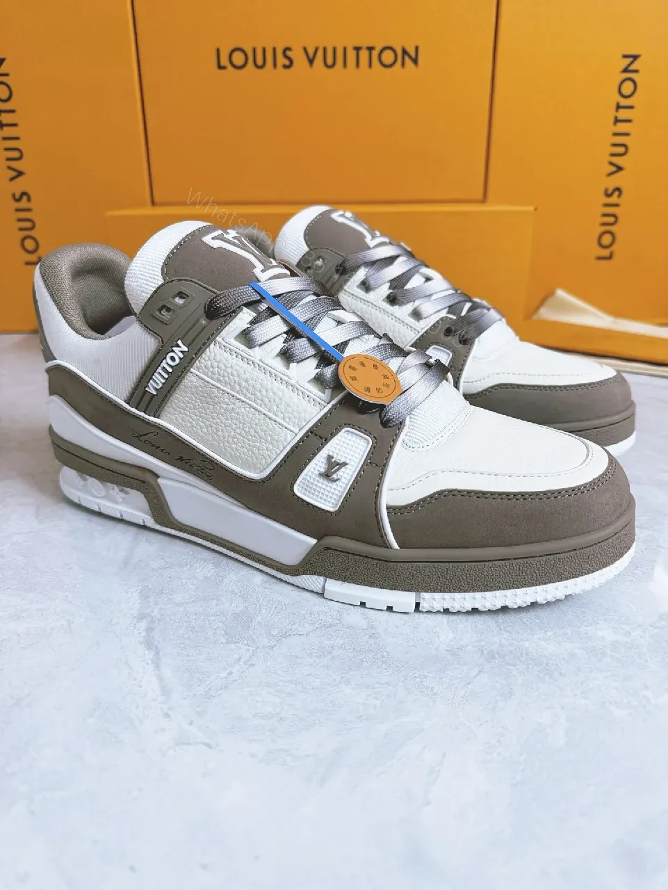 View 6 of Chic Hybrid High-Top Sneaker with Textured Leather