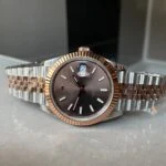 View 6 of KING Factory 1:1 Rolex DateJust 41 126331 RG Fluted Bezel Best Edition 904L Steel Brown Stick Dial VR3235