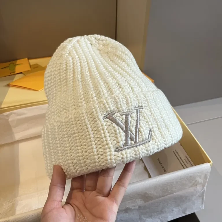 View 3 of Chunky Knit Beanie - Monogram Luxe, Everyday Comfort, Unisex Headwear