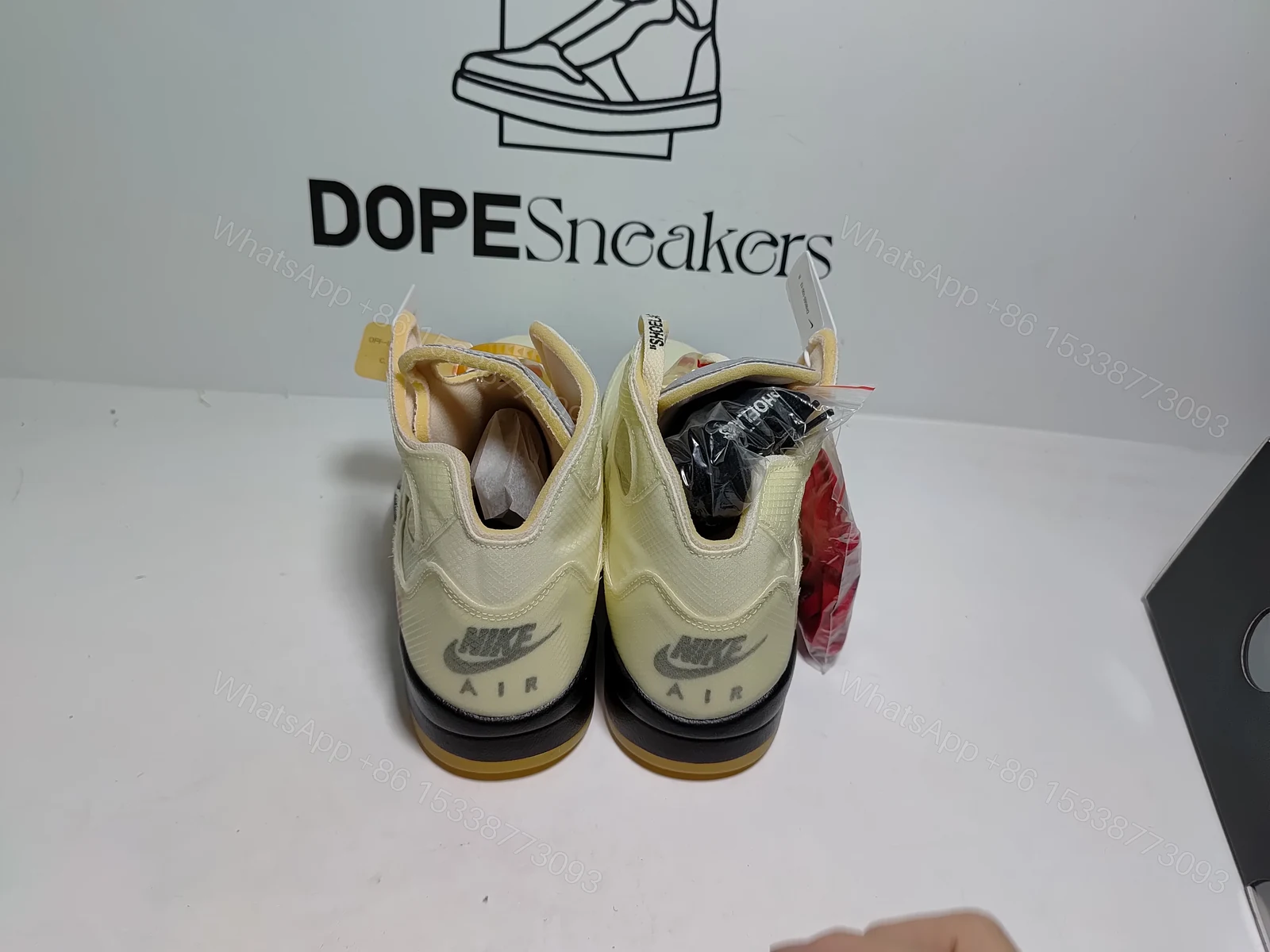View 9 of OFF White x Air Jordan 5 Retro SP Sail DH8565-100
