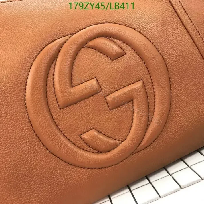 View 3 of Gucci Soho Brown Leather Shopping Bag Replica LB41126 – Premium 1:1