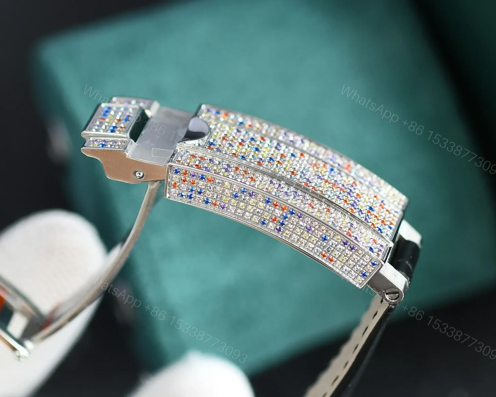 View 9 of Mesmerizing cotton candy yacht master replica 40MM White Gold Edition RG-YM40-COTTON-CANDY-WG