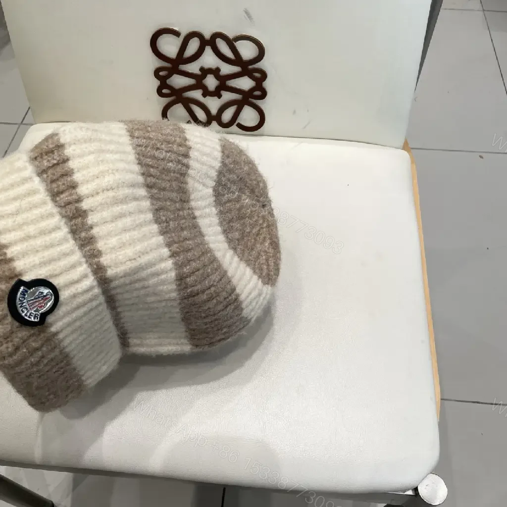 View 4 of Striped Knit Beanie: Cozy Warmth, Signature Detail, Premium casual