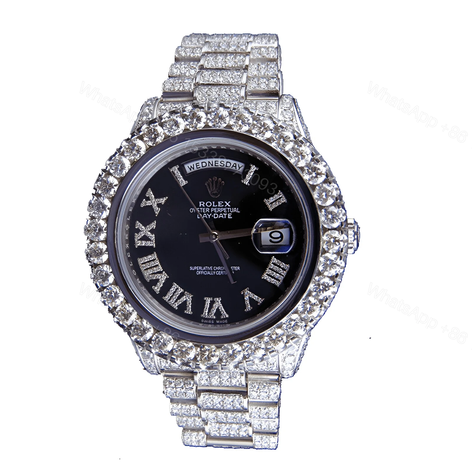 Rolex Day-Date 218239 Fully Iced Out Replica — view 1