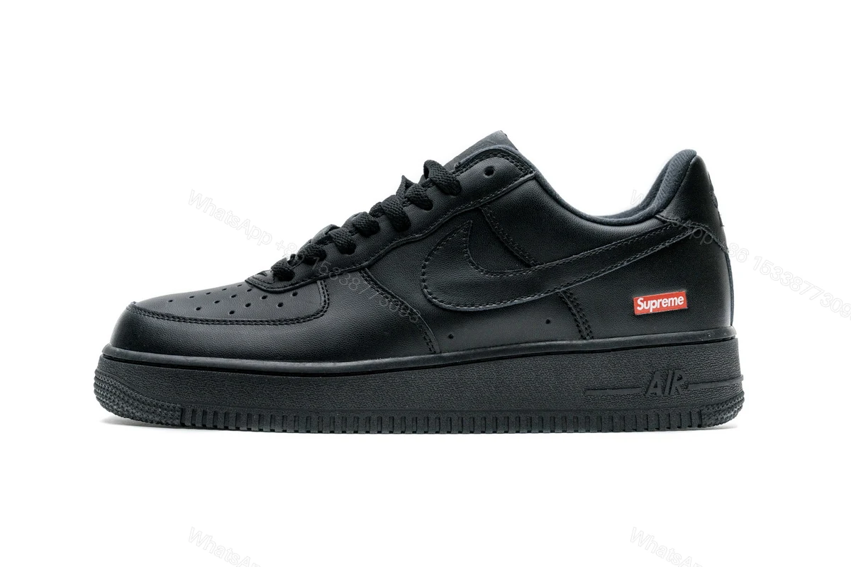 View 9 of Supreme x Air Force 1 Low Black CU9225-001