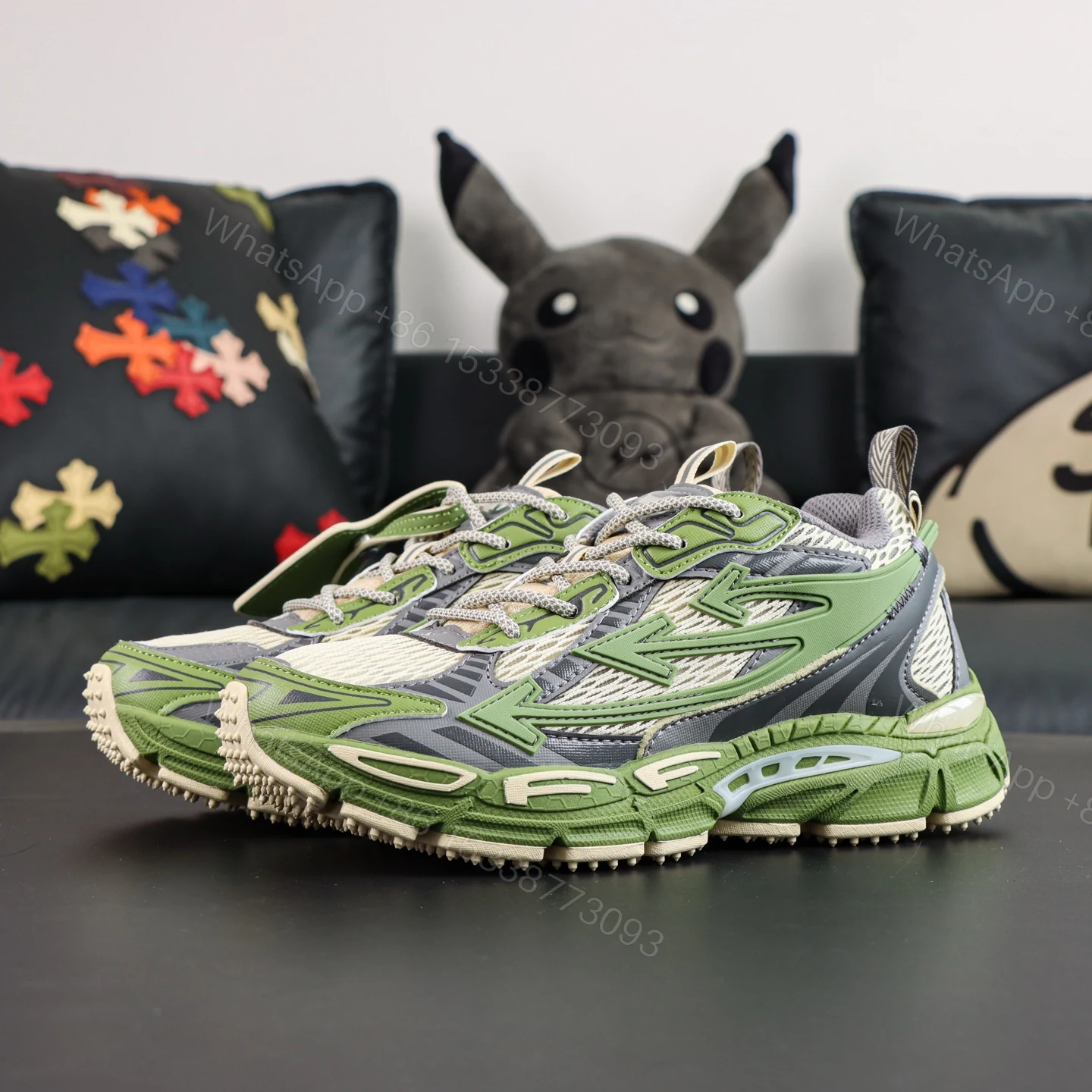 View 9 of Off White Be Right Back Olive Grey Reps