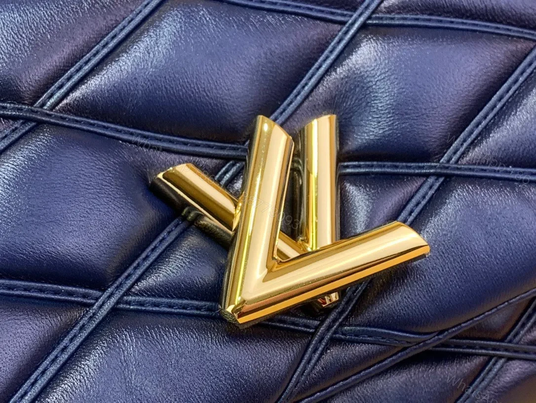 View 6 of Louis Vuitton LV Go-14 Handbags Dark Blue 23cm