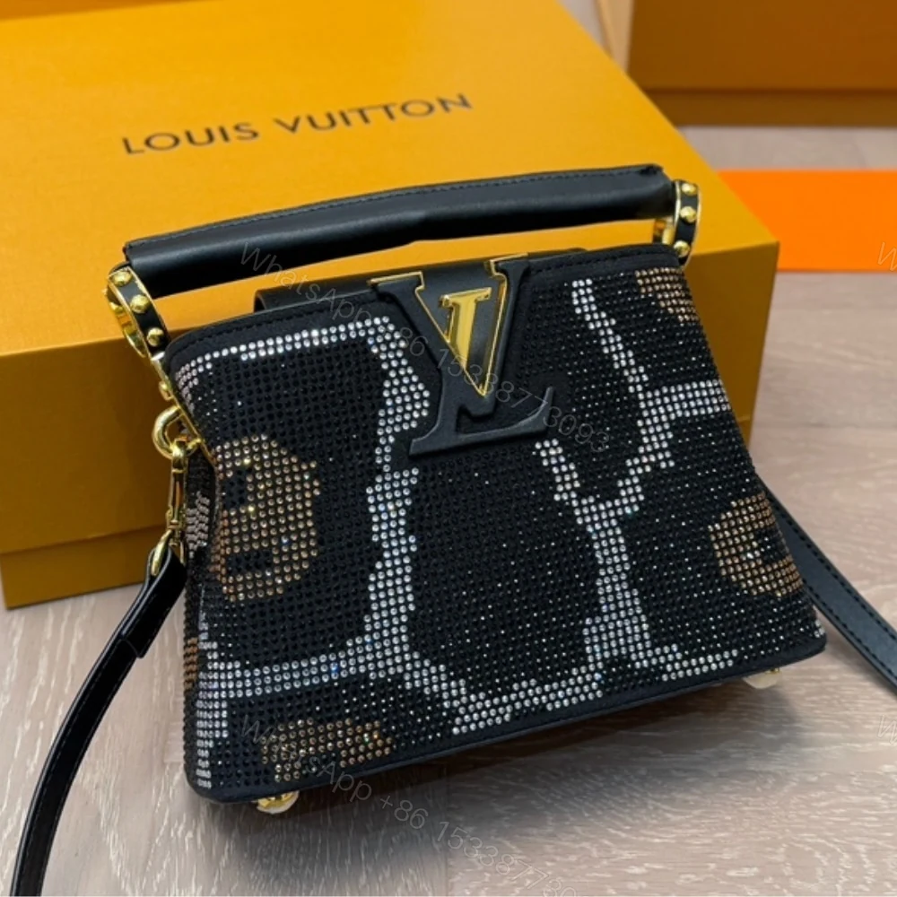 View 3 of Louis Vuitton Capucines Mini Black 20Cm M13335