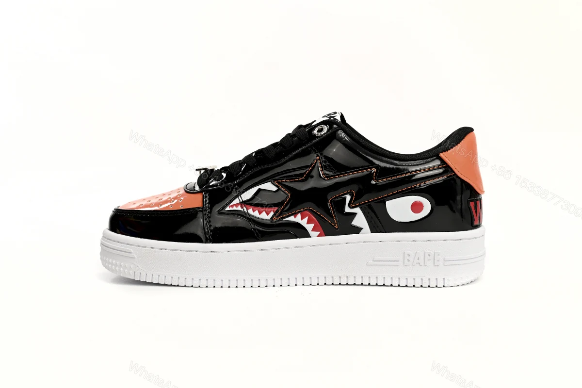 View 12 of A Bathing Ape Bape Sta Low Mad Shark Orange Shark