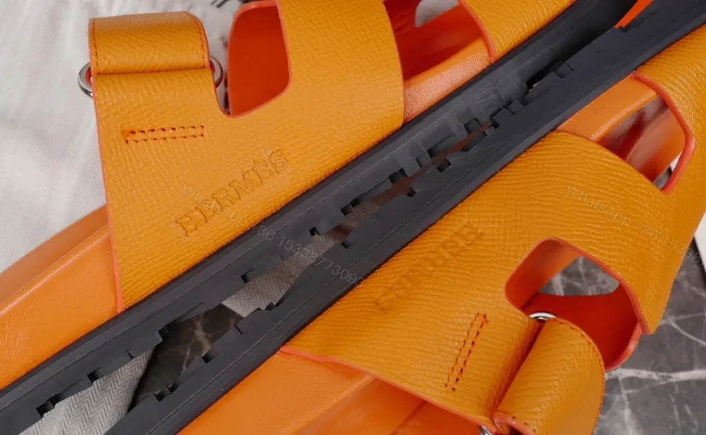 View 5 of Vibrant HermÃ ̈s Oran Sandals â€” Bold Comfort, Luxury Style