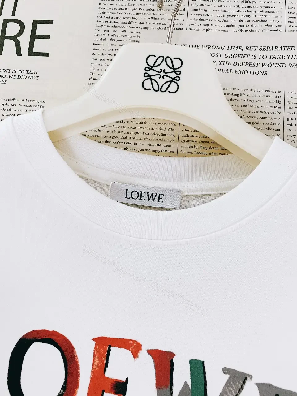 View 7 of White + Cotton + Graphic Tee + Multicolor Logo + T-Shirt