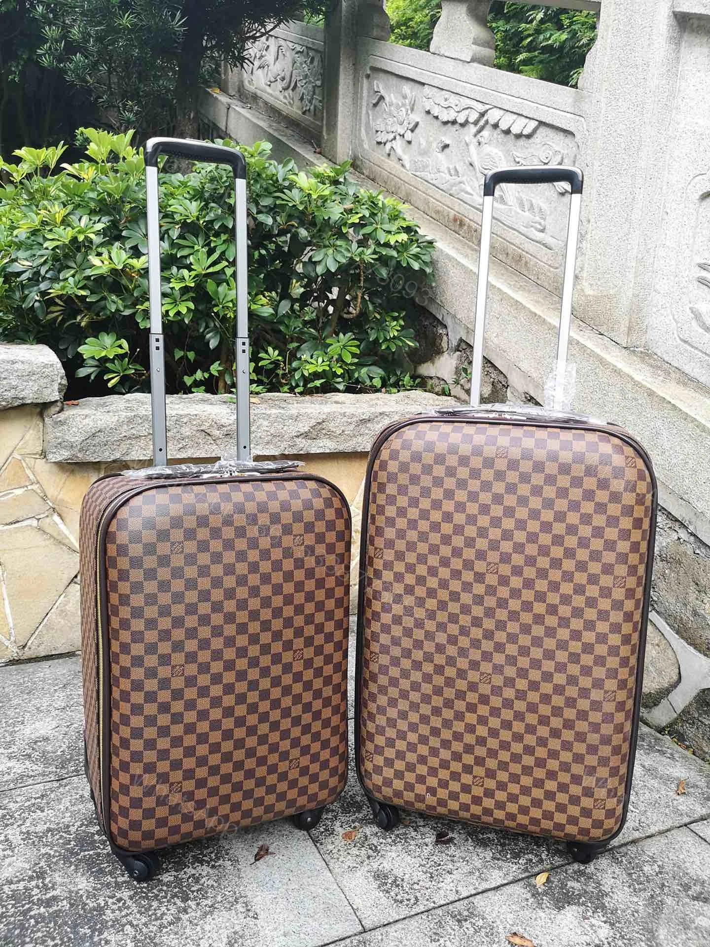 LV A貨 Damier Ebene 棋盤格拉桿箱 旅行登機箱 — view 1