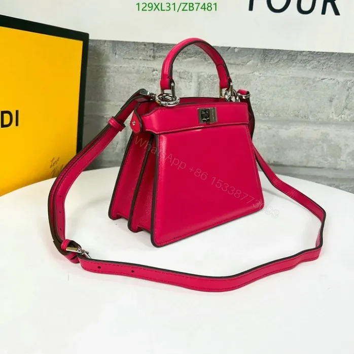 View 21 of Fendi Beige Peekaboo ISeeU Small Bag ZB7481