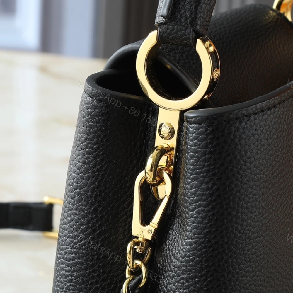 View 6 of Louis Vuitton Capucines Mini Black 21Cm