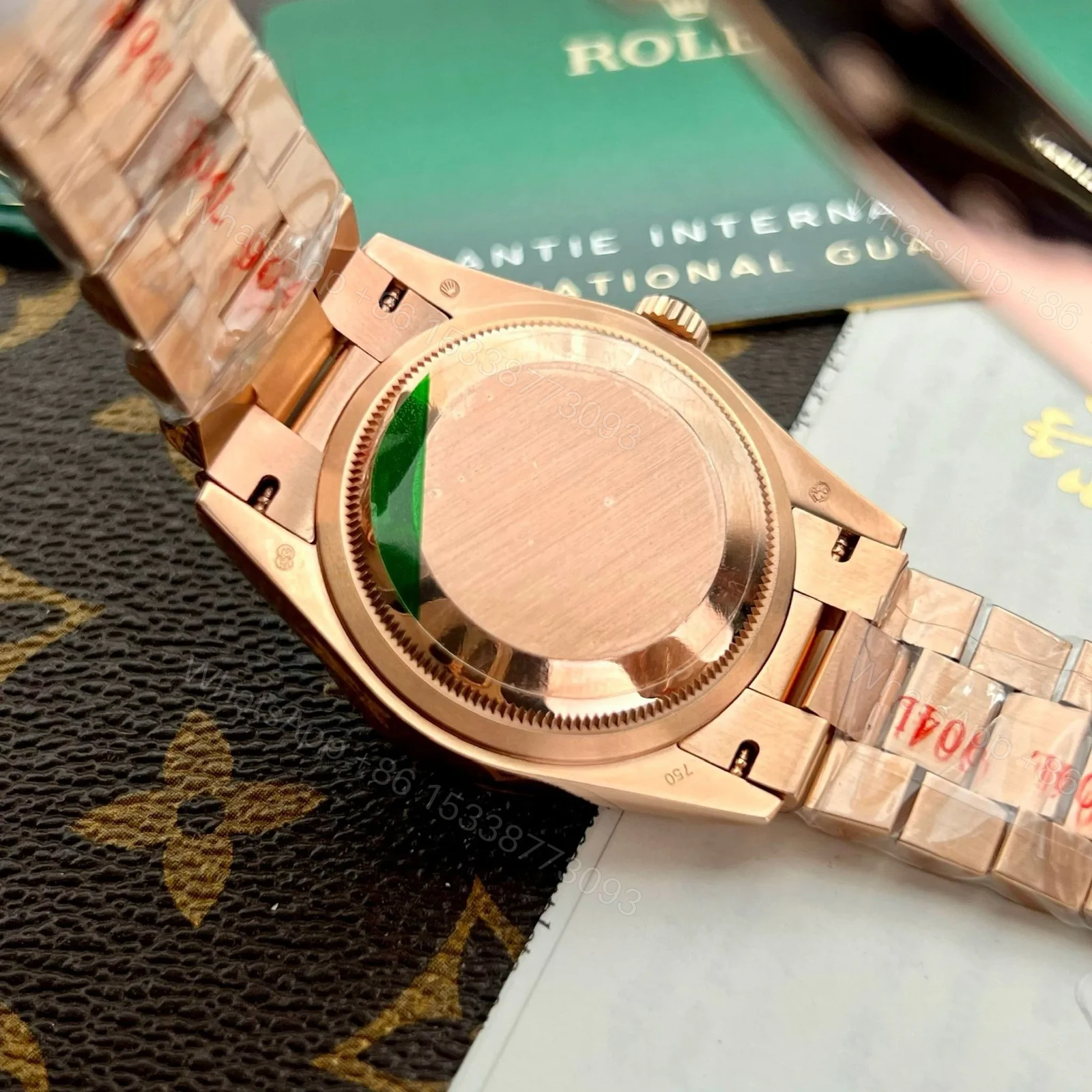 View 3 of Superclone Rolex Day-Date Rosé Diamond Dial 128235-0009 36 mm