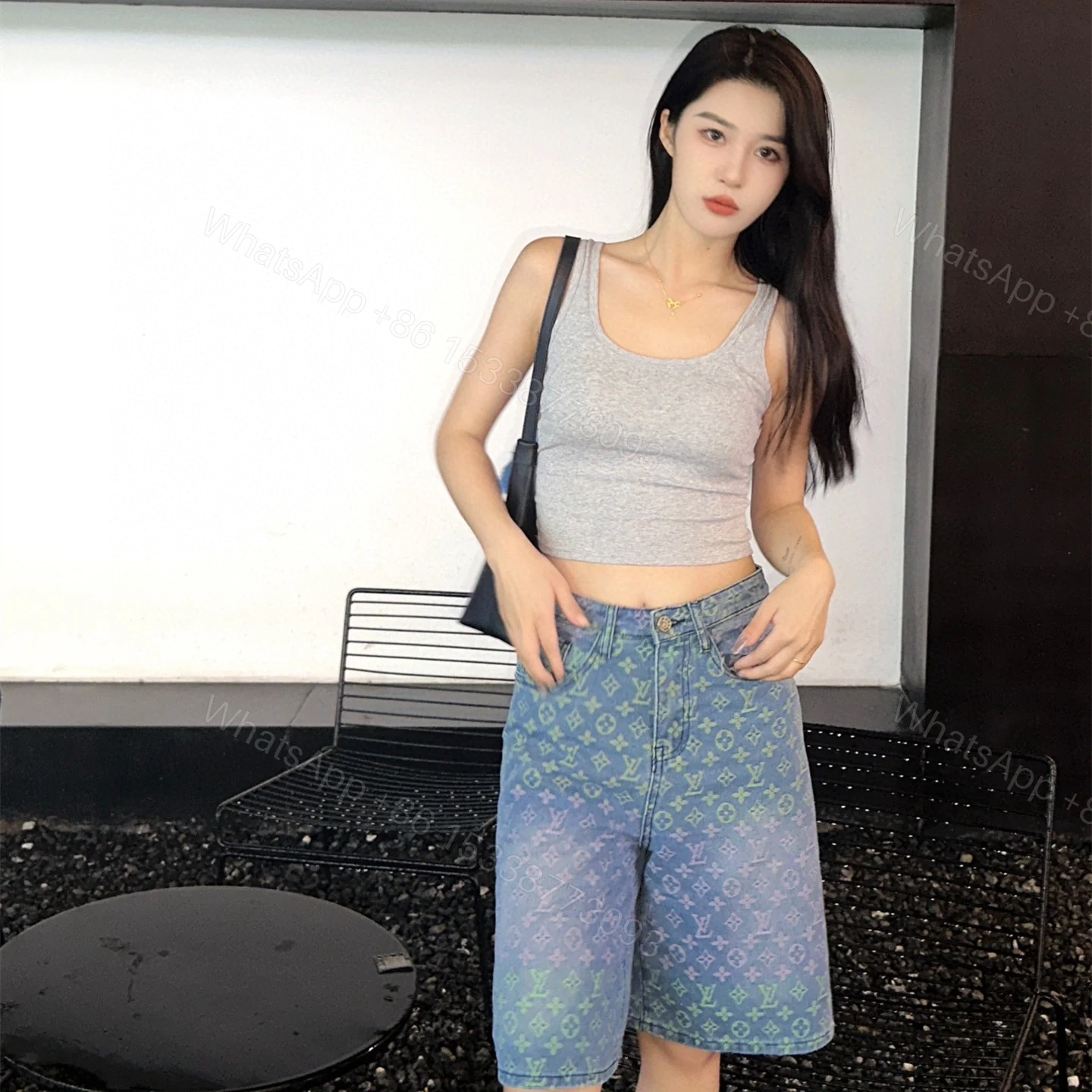 View 20 of 高仿LV*SS23系列1AB928彩色提花牛仔套裝