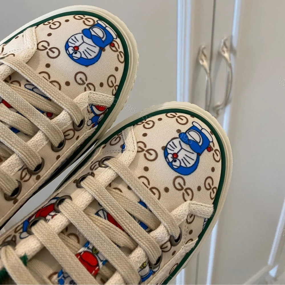View 4 of Gucci Tennis 1977 Doraemon Sneaker White