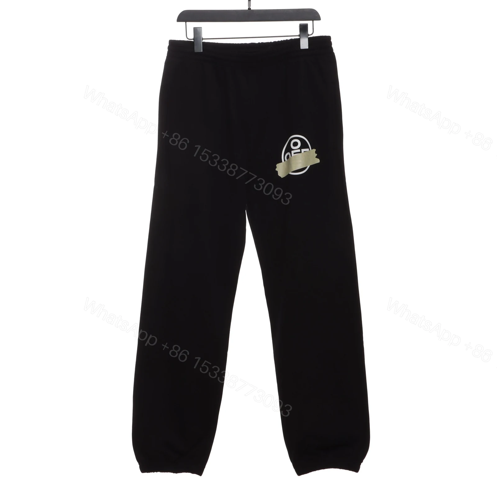 View 5 of Off-White Yellow Rubber Strip Pants