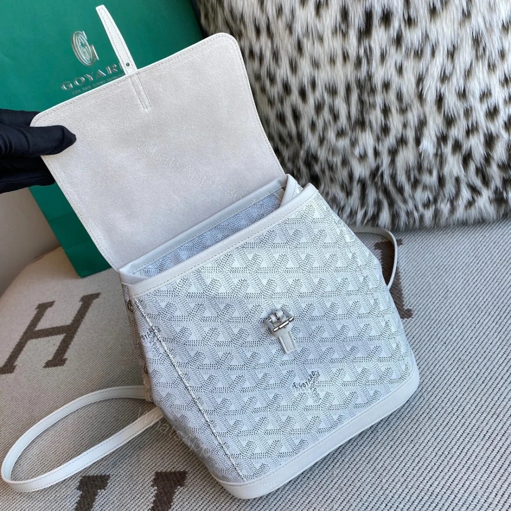 View 5 of 高仿Goyard*ALPIN6經典老花滿印雙肩包白色免檢版