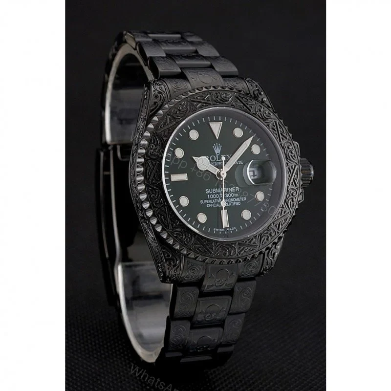 View 3 of Replica Rolex Submariner Green Dial 1454076