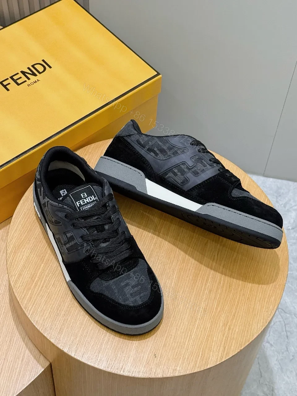 View 6 of Chic Monochrome Trainer: Signature Detailing, Everyday Luxury