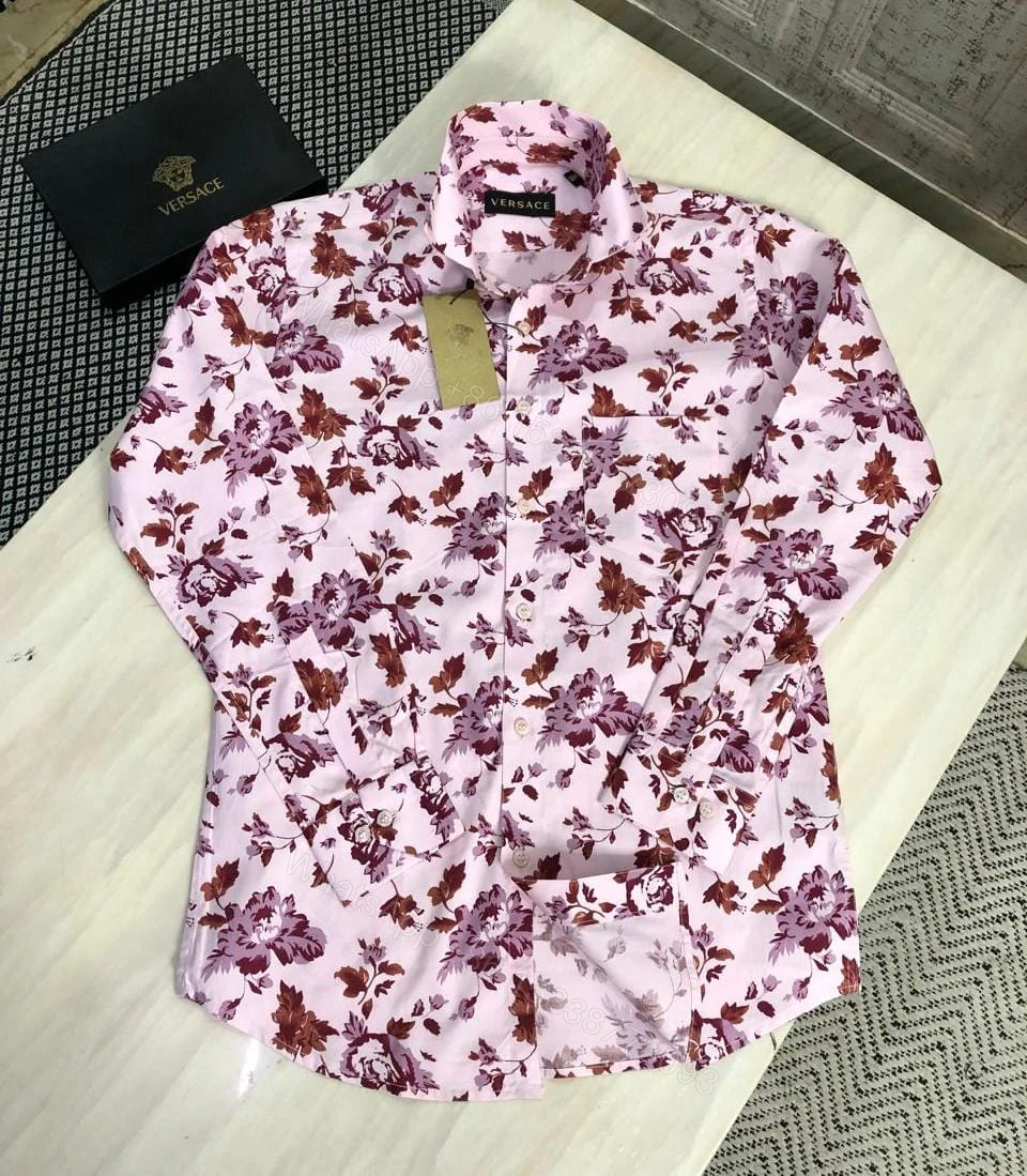 View 7 of First Copy Versace Exclusive Printed Shirts for Men