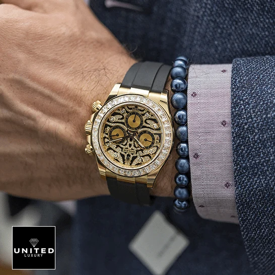 View 8 of Rolex Daytona “Eye Of The Tiger” 116588TBR Replica