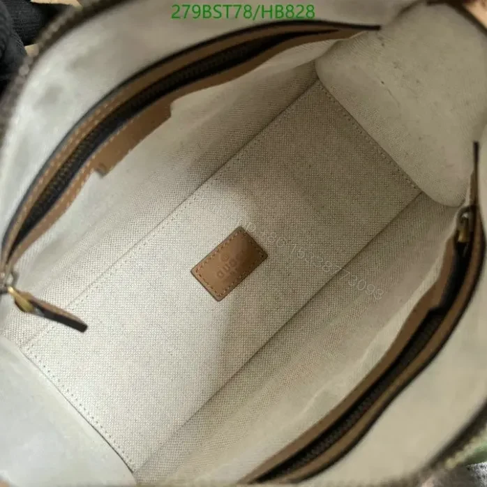 View 7 of Gucci BAULETTO Replica Black Handbag HB8285 – Classic GG Canvas