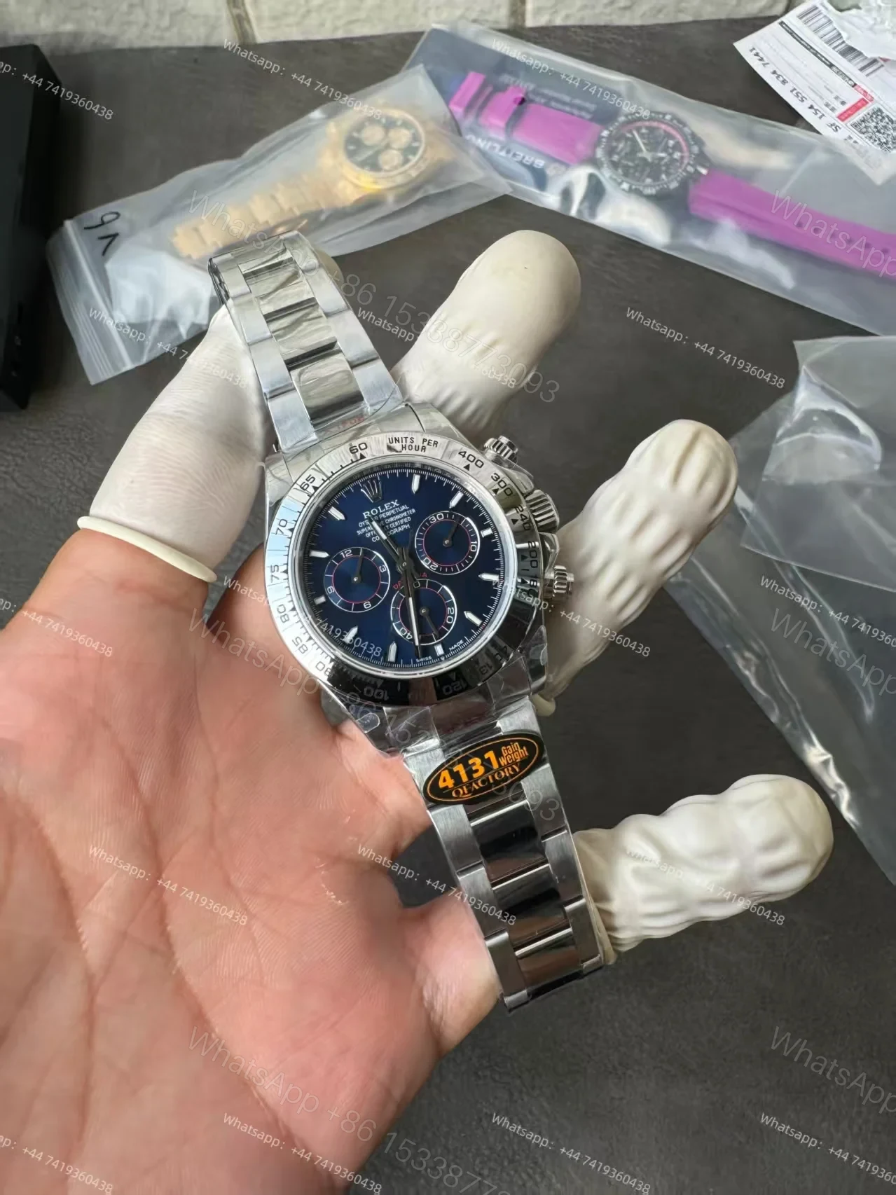 View 4 of Rolex Super Clone Daytona M126509-0005 Blue Dial 4131 Movement