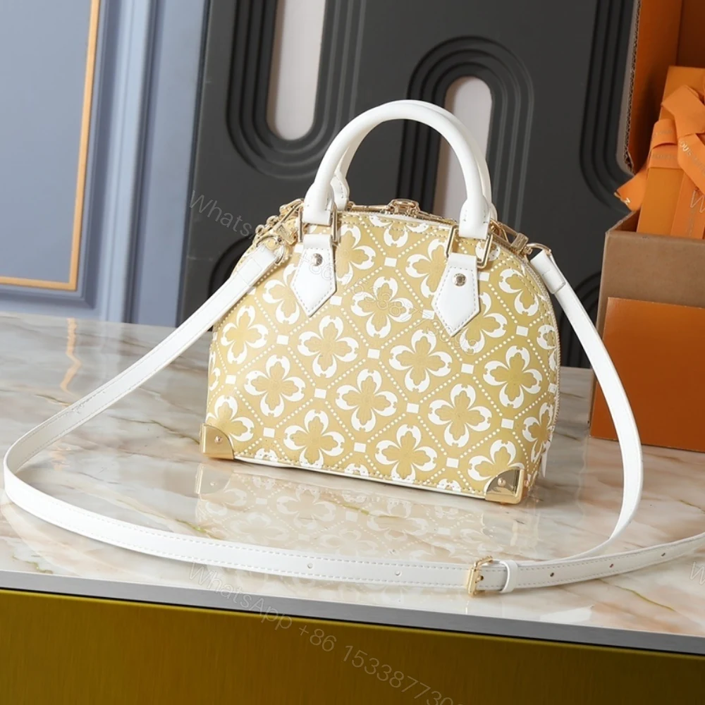 View 3 of Louis Vuitton Alma Trunk BB White Gold Handle Bag 22cm M28032