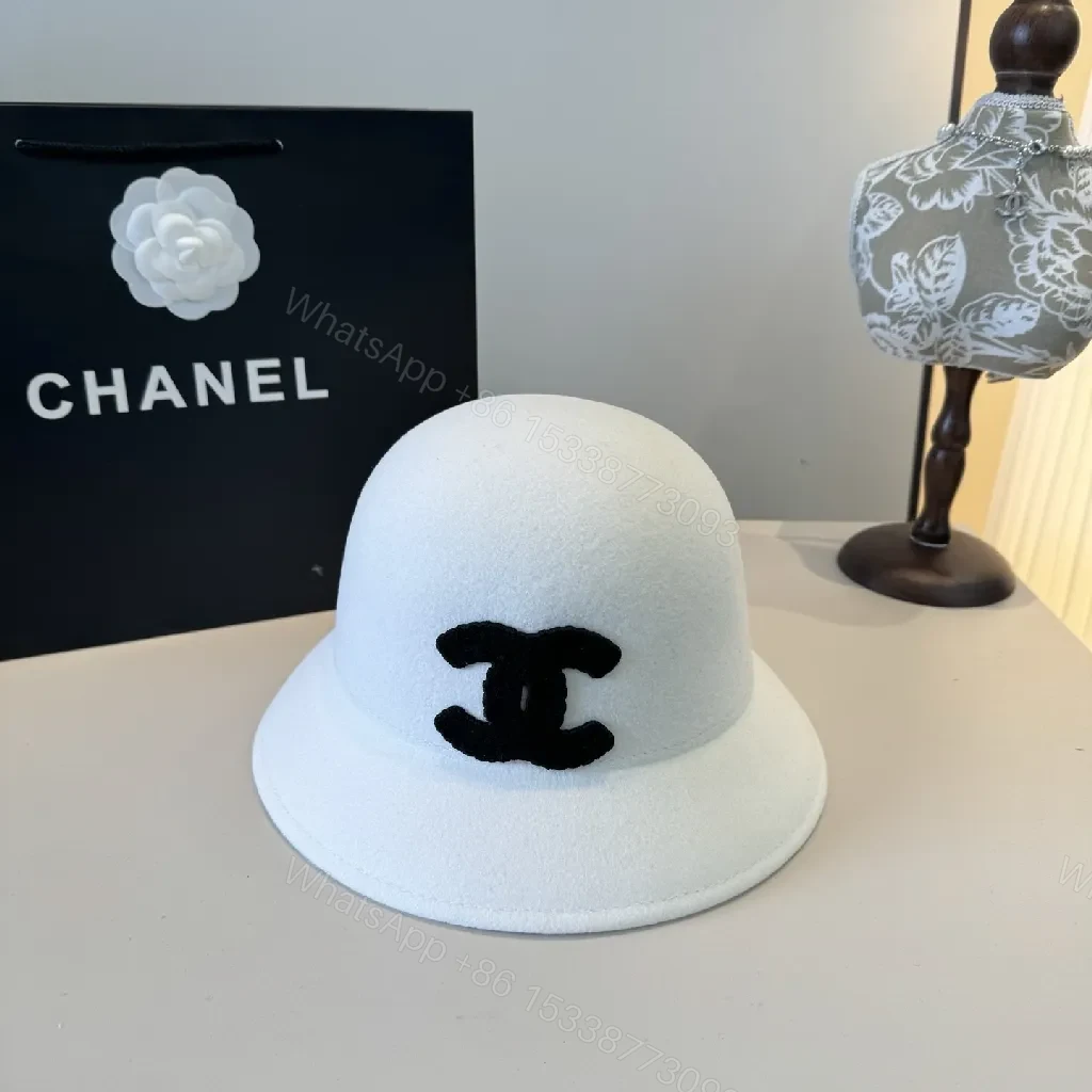 View 6 of White Wool Fedora: Minimalist Chic with Bold Logo Accent