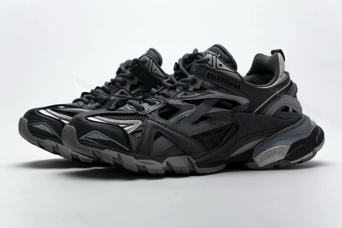 View 3 of Balenciaga Track 2 Sneaker Medium Grey 570391 W2GN3 1285