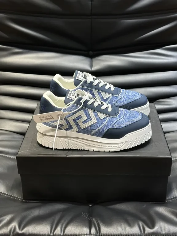 View 4 of Patterned Prowess High-Tops: Luxe Navy/White Sneakers