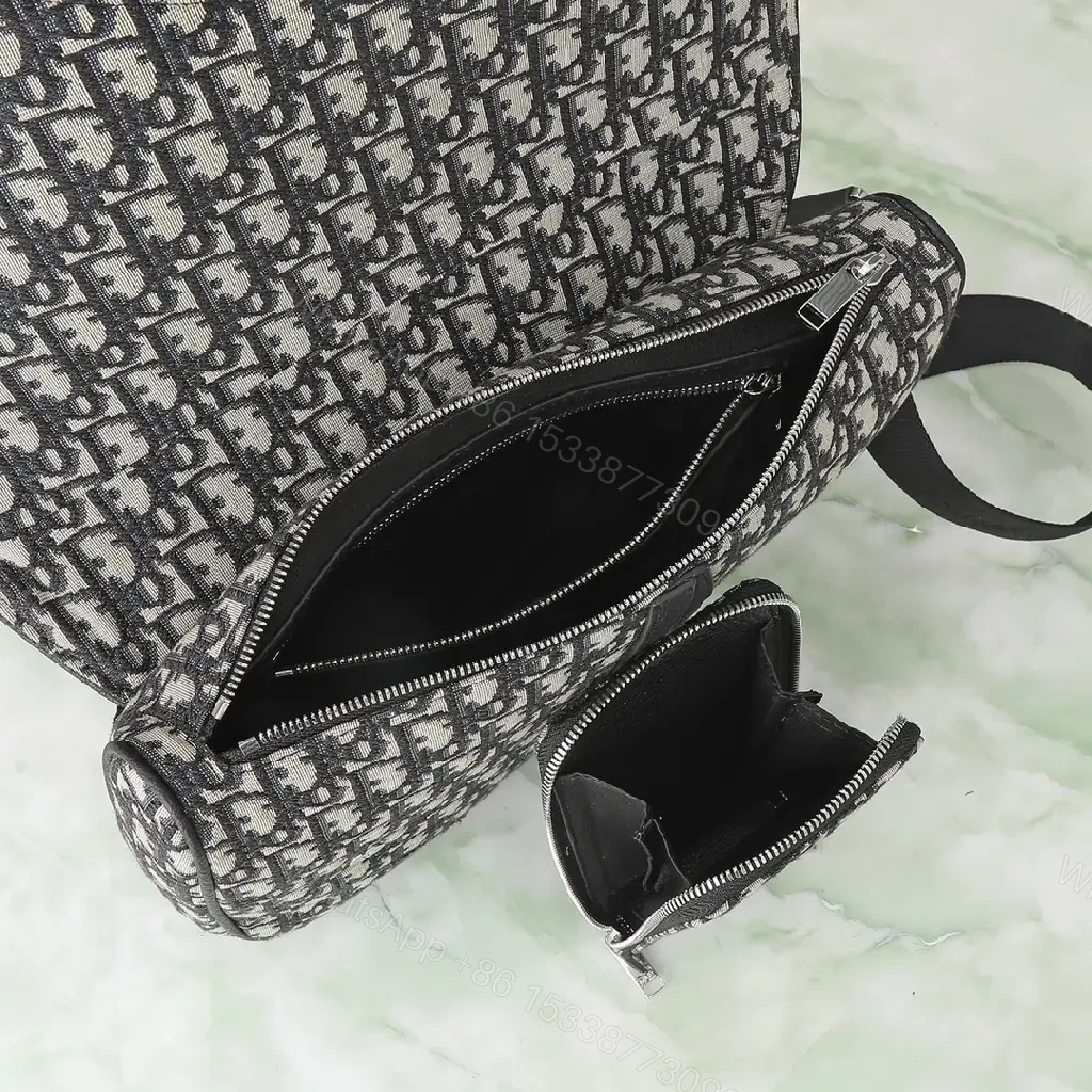 View 10 of Patterned Crossbody & Utility Belt Bag: Monogram Texture, Compact Chic