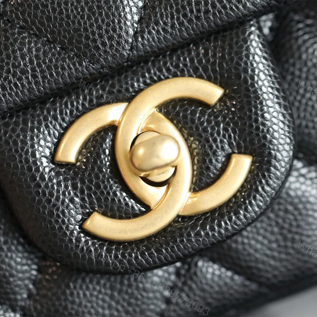 View 12 of 高仿Chanel*25B系列AS5701小牛皮中球單肩包黑色Mini免檢版