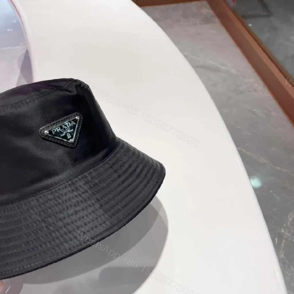 View 5 of Compact Luxury Bucket Hat with Designer Emblem