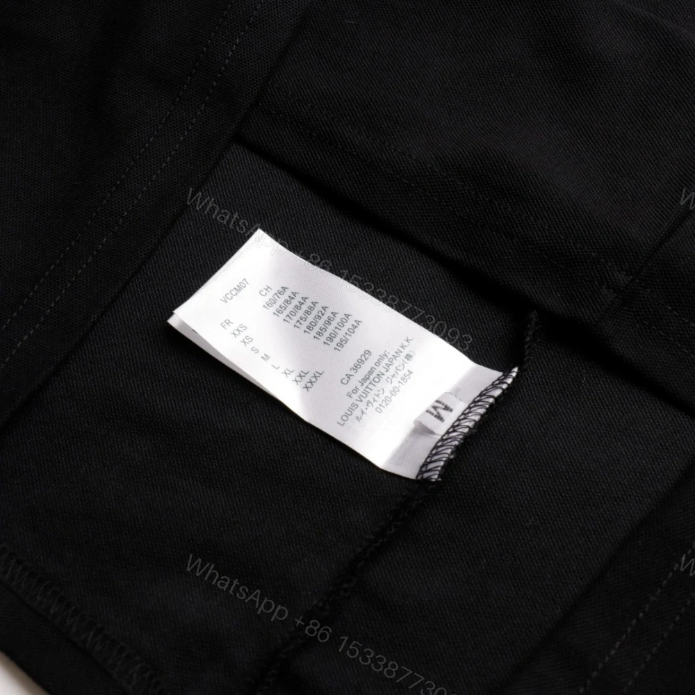 View 9 of 高仿LV*SS23系列1AFR0037彩標刺繡POLO衫黑色