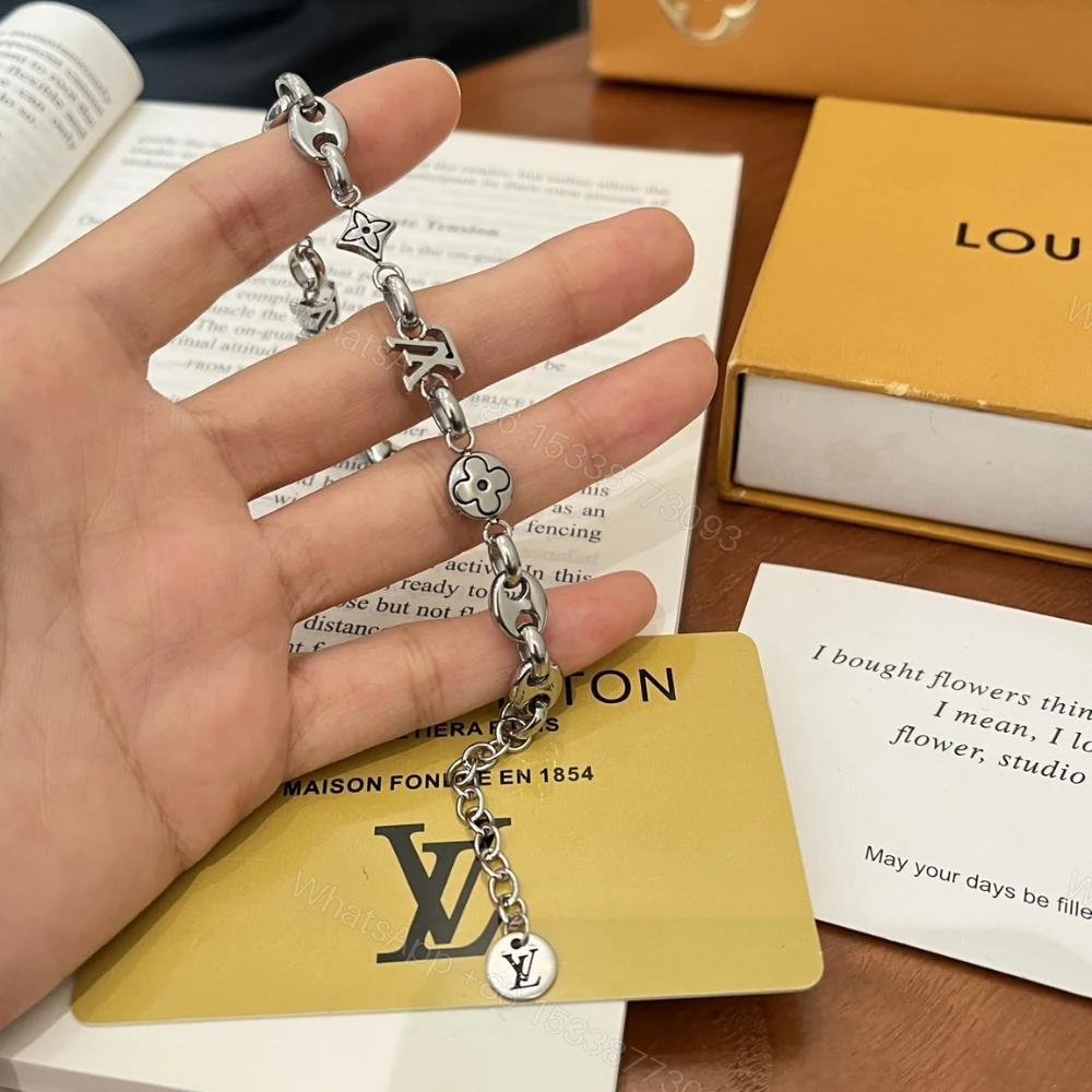 View 4 of Louis Vuitton Lv Sailor Medium Bracelet Silver M03187