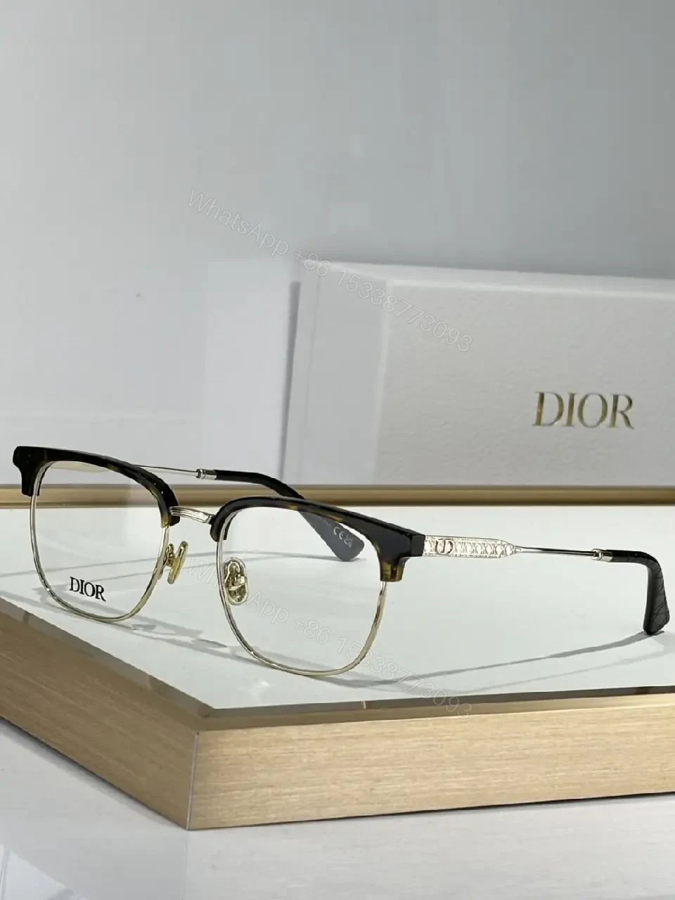 View 9 of Two-Tone Luxury Frame: Modern Contrast Eyewear