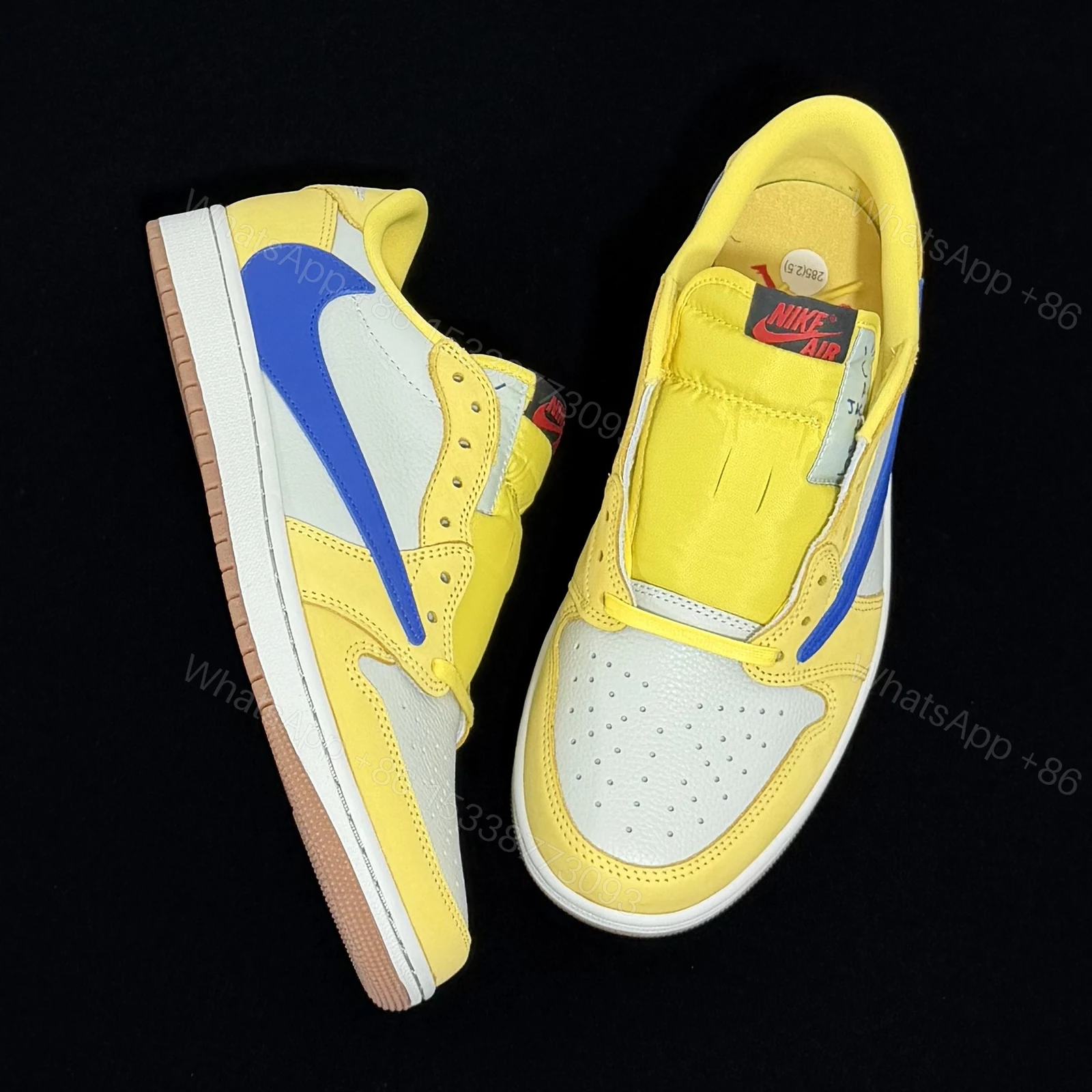 View 8 of Travis Scott x Air Jordan 1 Low OG Canary Reps
