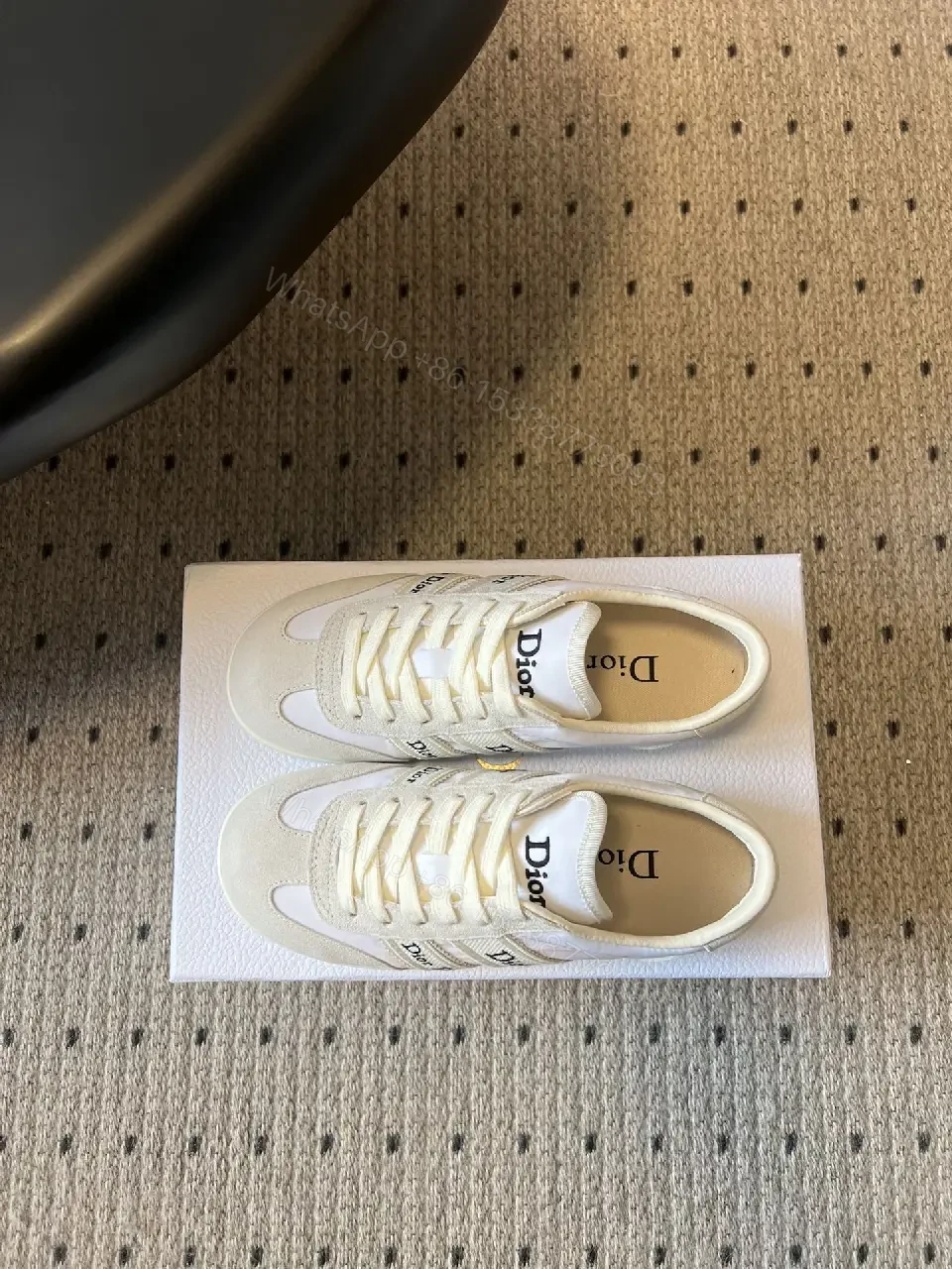 View 7 of White Premium Suede Mesh High-Tops, Subtle Luxe Comfort