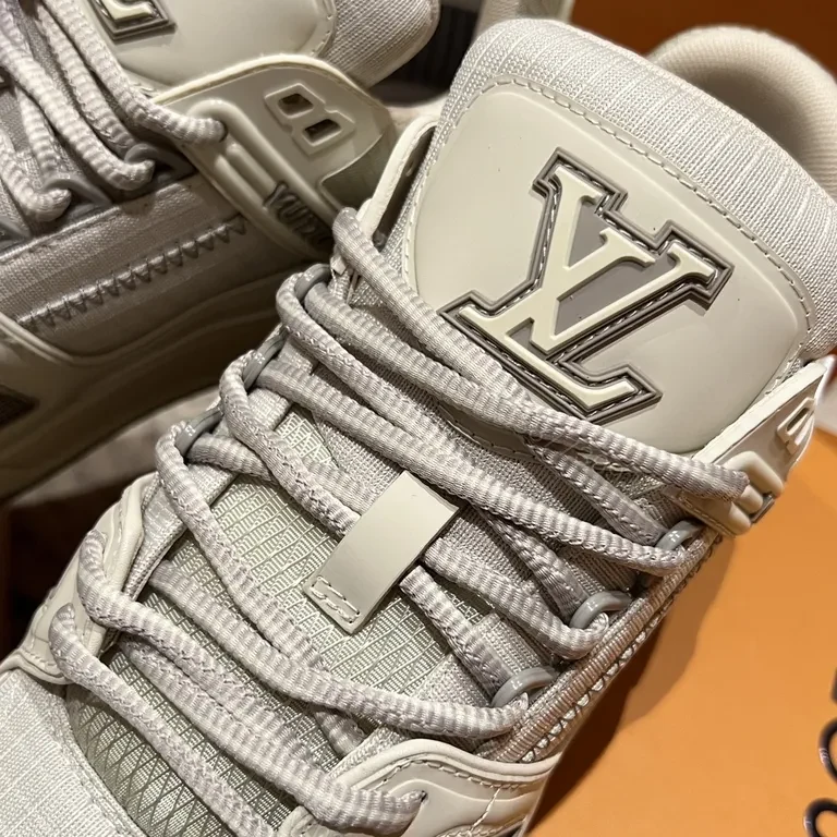 View 7 of Texture-Forward LV-Inspired High-Tops: Luxury Streetwear Sneakers