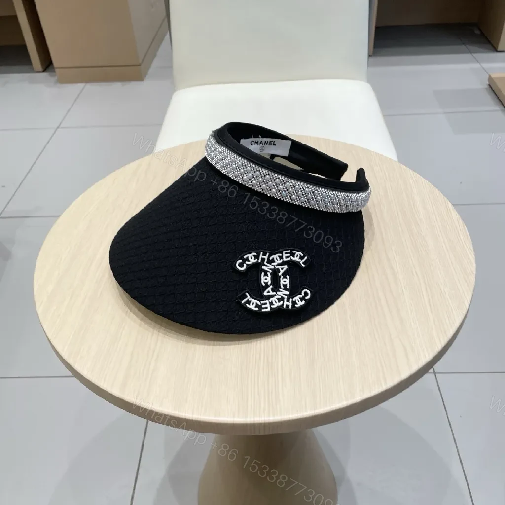 Knitted Visor: Diamond-Collar Chanel-Inspired Luxe Crown — view 1