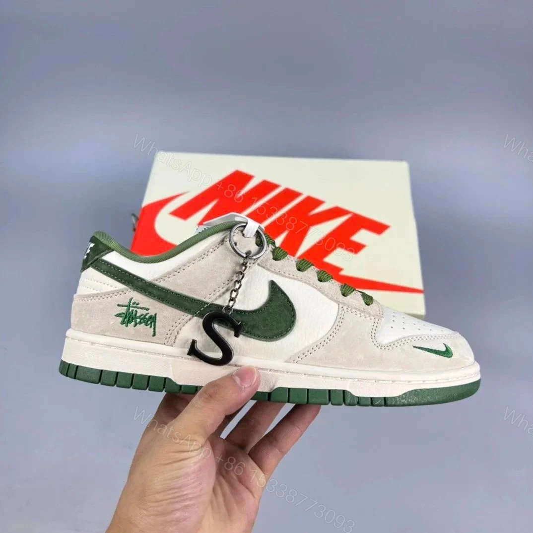 FIRST COPY NIKE SB DUNK STUSSY GREEN FOR MEN — view 1