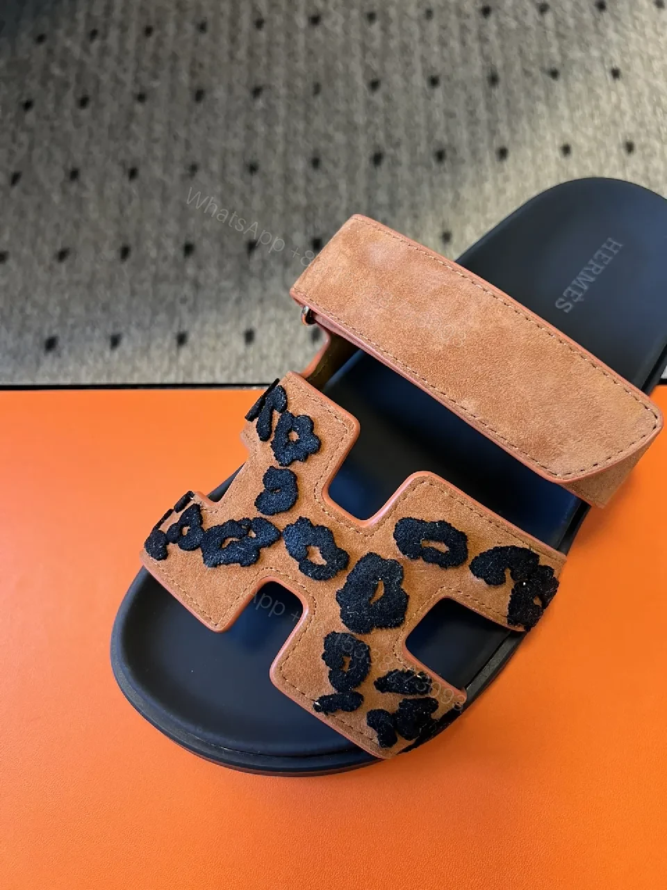 View 2 of Muted tan + suede-inspired + Sandal + All-day comfort + Slider sandal