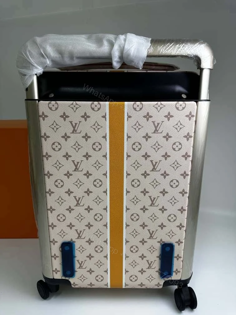 View 5 of Louis Vuitton Horizon 55 Suitcase Coated Canvas Saffron 55Cm M10280