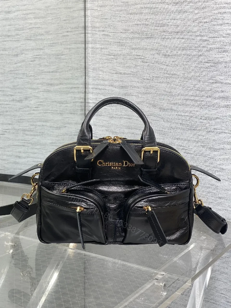 Compact Black Leather Satchel: Luxe Everyday Carry — view 1
