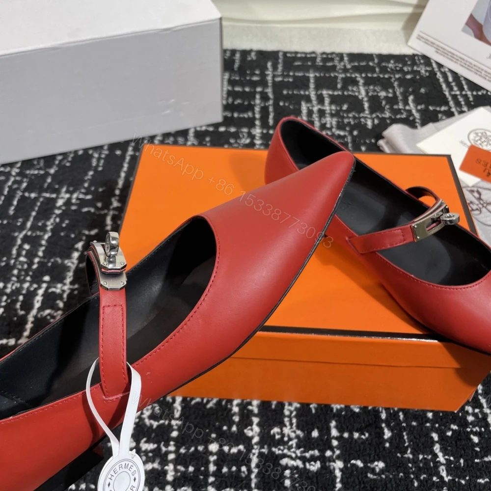 View 7 of 高仿Hermes*Kelly系列H251002Z06小牛皮休閒單鞋紅色免檢版