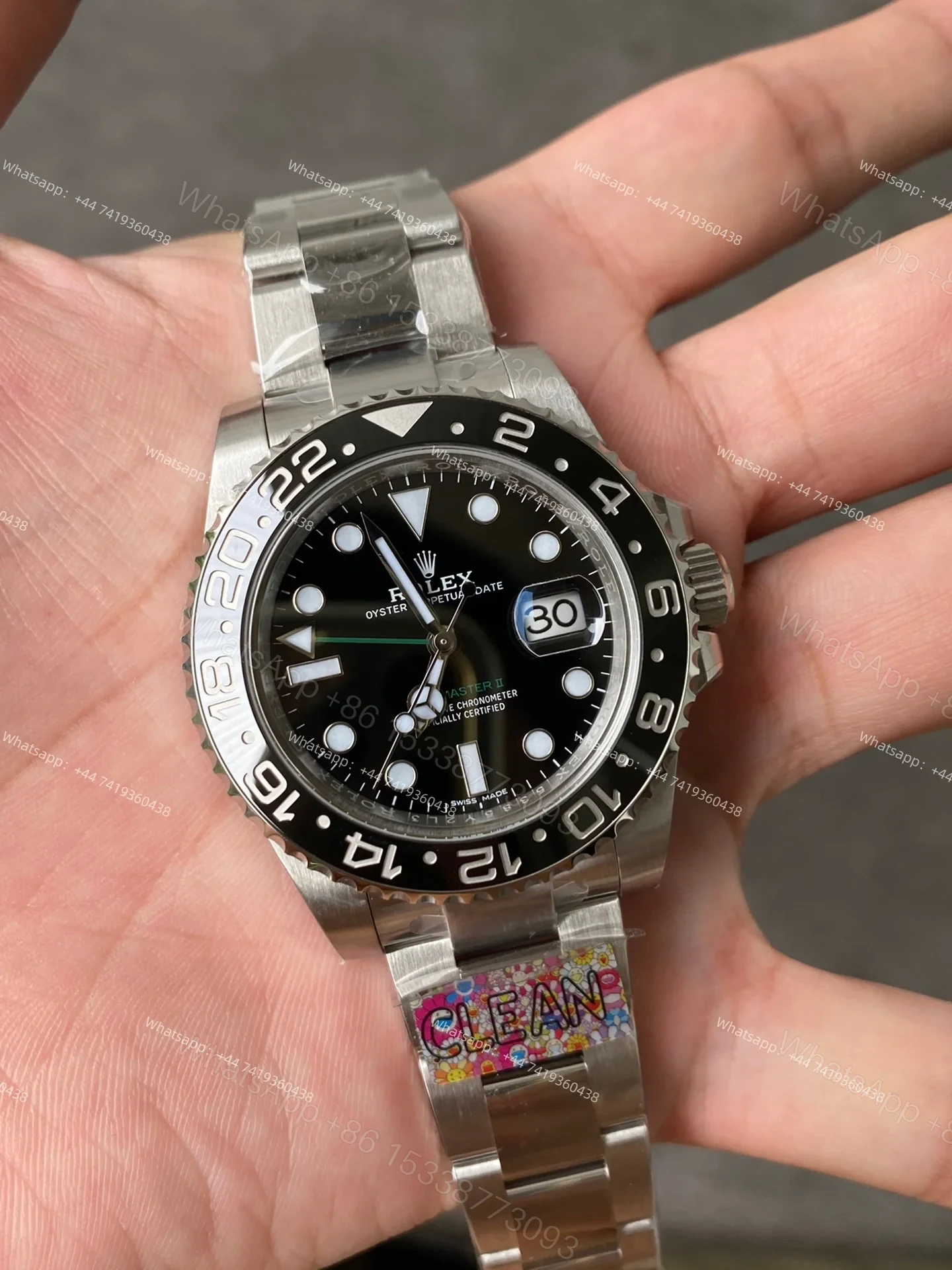 View 4 of Rolex Super Clone Watches 1:1 Black GMT-Master II 116710LN 3186 Movement
